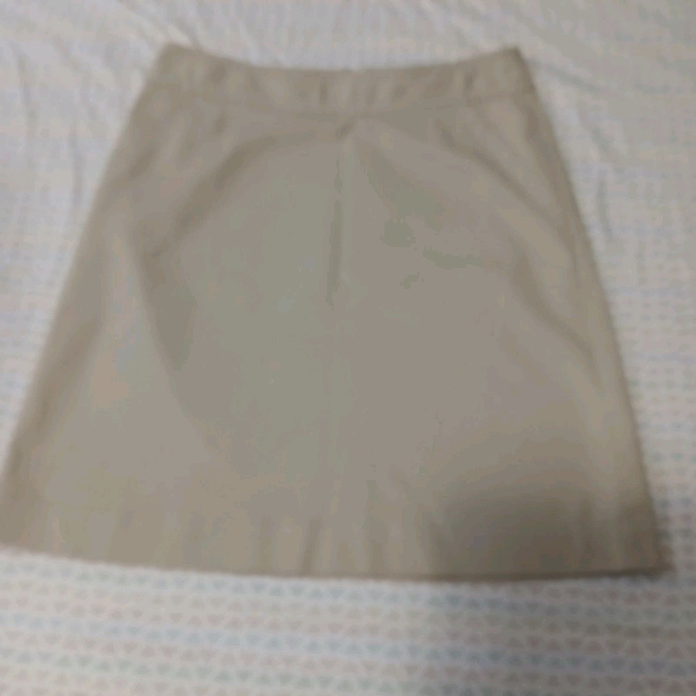 Banana Republic Dress Skirt Womens 4 Khaki Pencil Knee Length Cotton Stretch
